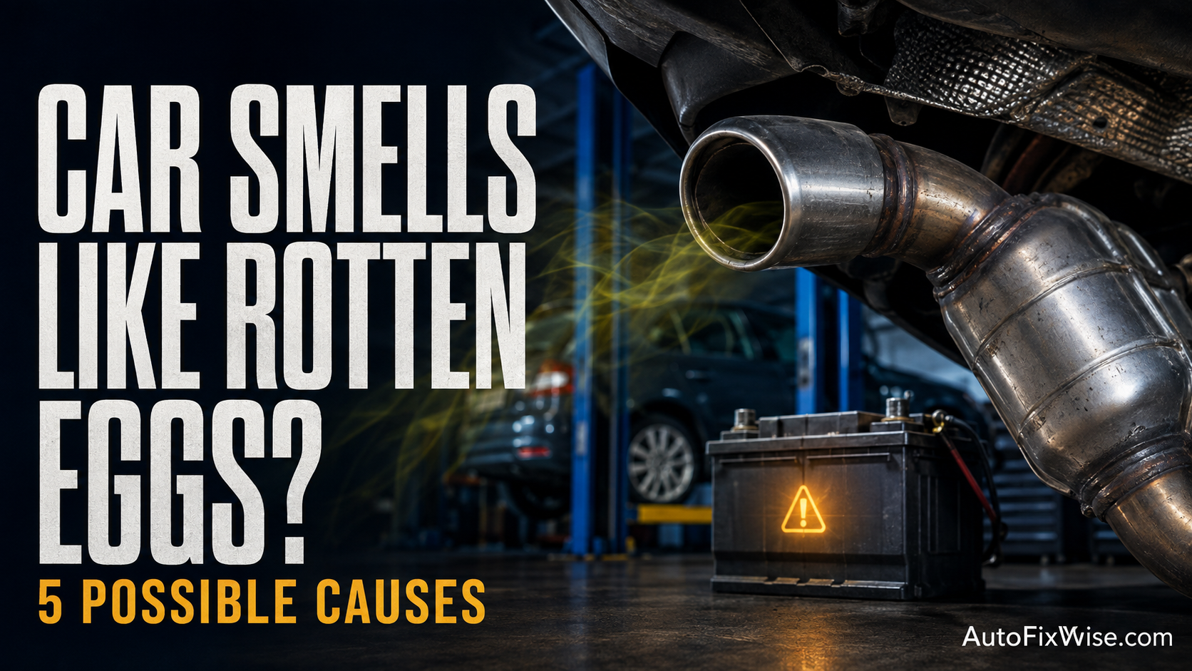 Car smells like rotten eggs from exhaust or battery